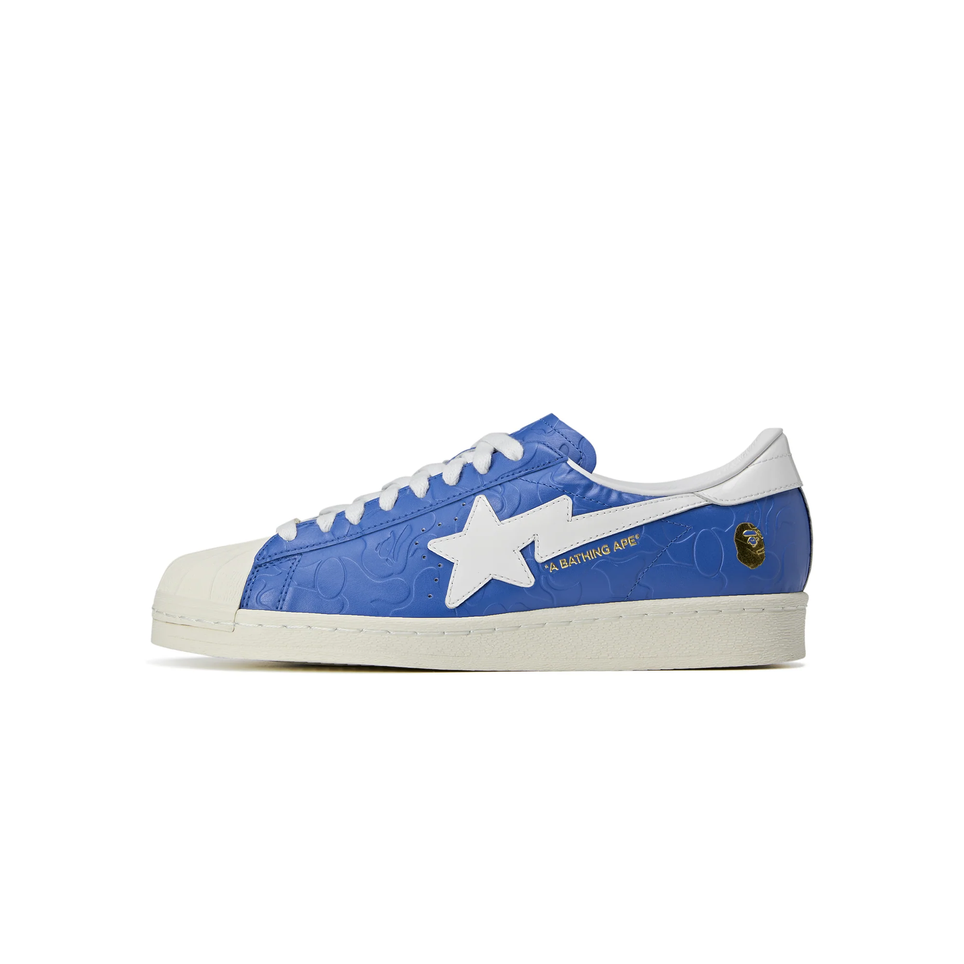 Bape x Adidas Superstar Vintage ‘Blue and White’