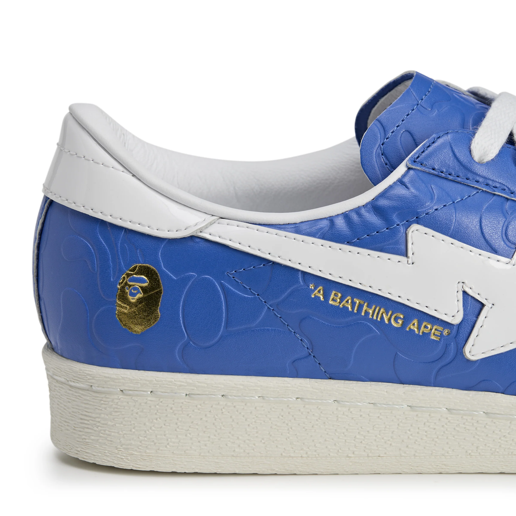 Bape x Adidas Superstar Vintage ‘Blue and White’