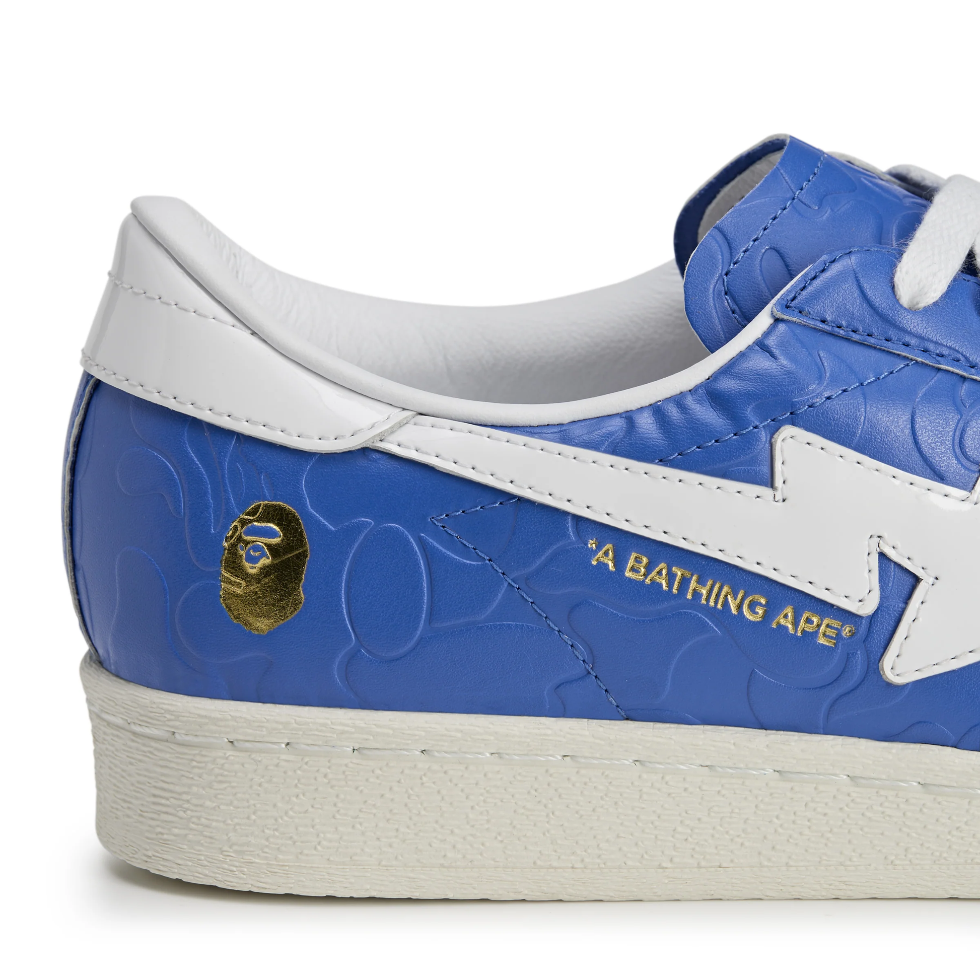 Bape x Adidas Superstar Vintage ‘Blue and White’