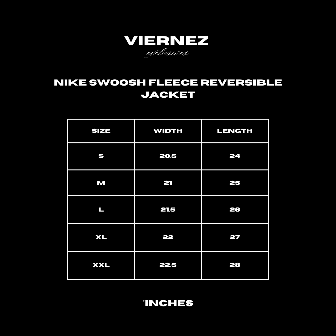 Nike swoosh fleece reversible jacket in polar white