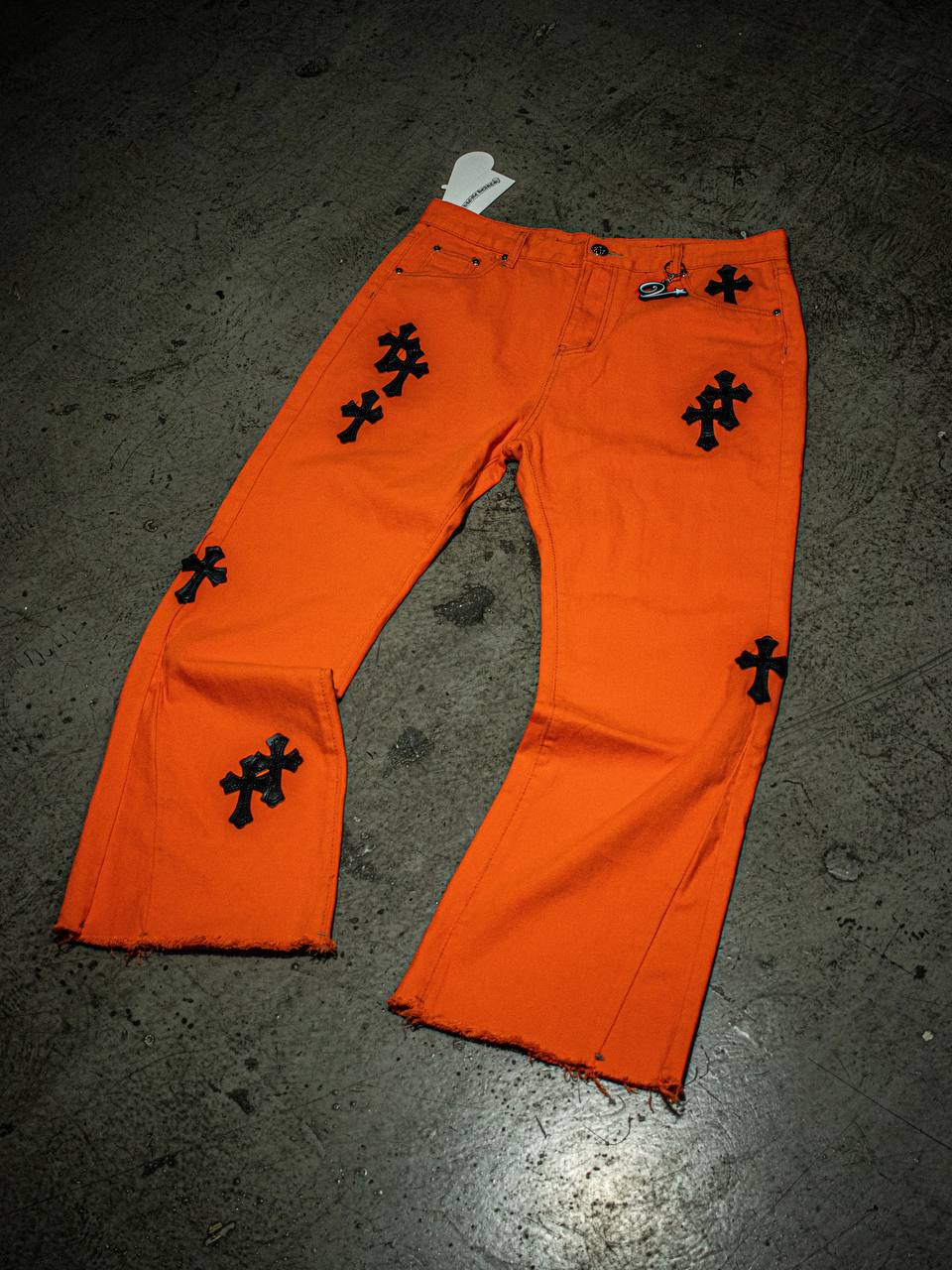 Chröme Hearts x O.W Flared Jeans