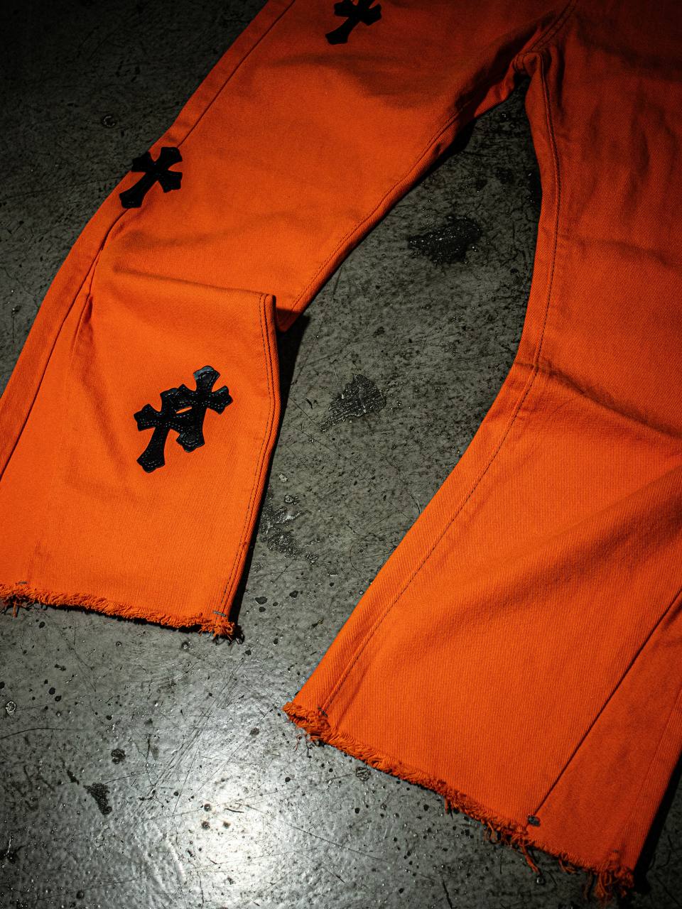 Chröme Hearts x O.W Flared Jeans