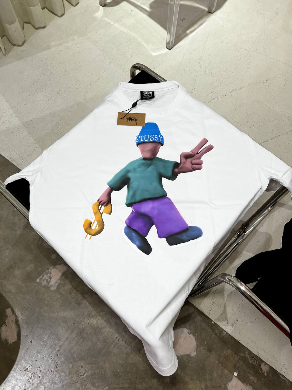 STUSSY PEACE AND PROSPERITY TEE