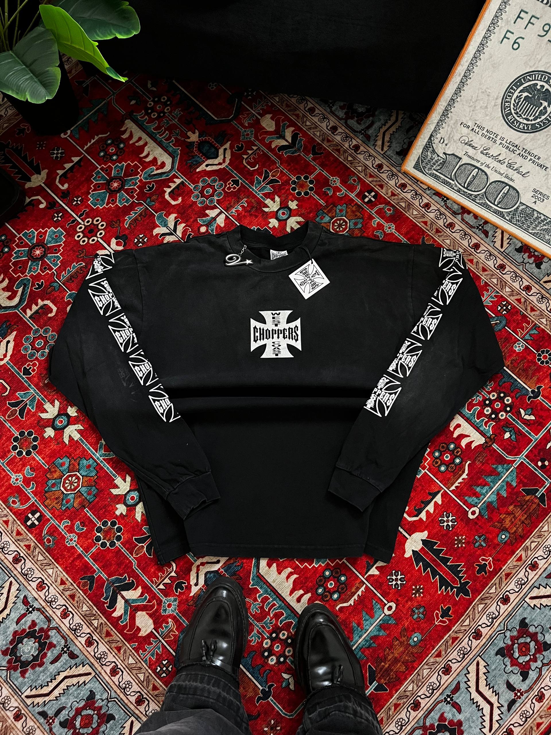 West Coast Choppers OG: Cross Sweater – Black