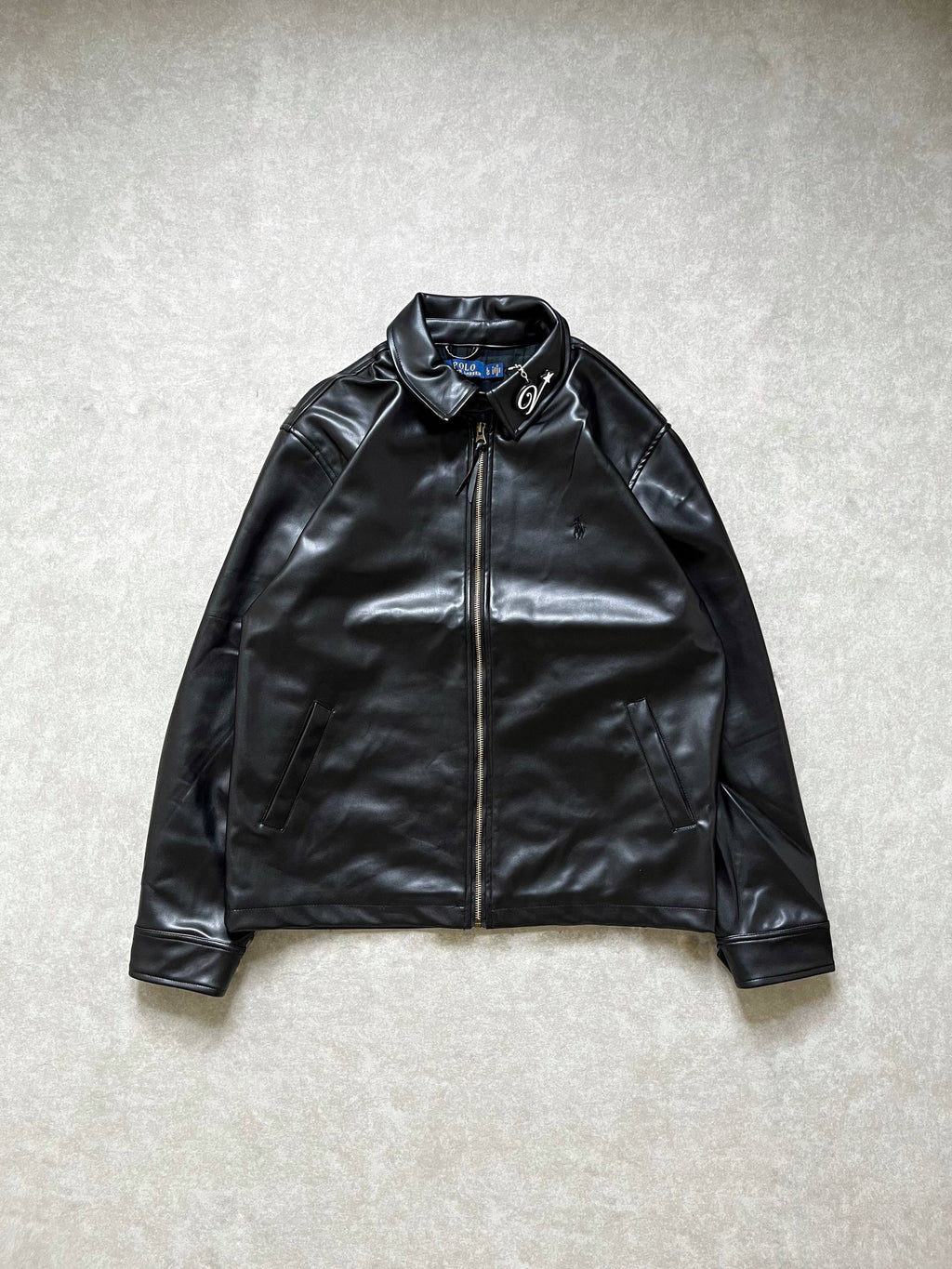 RL Glazed leather jacket