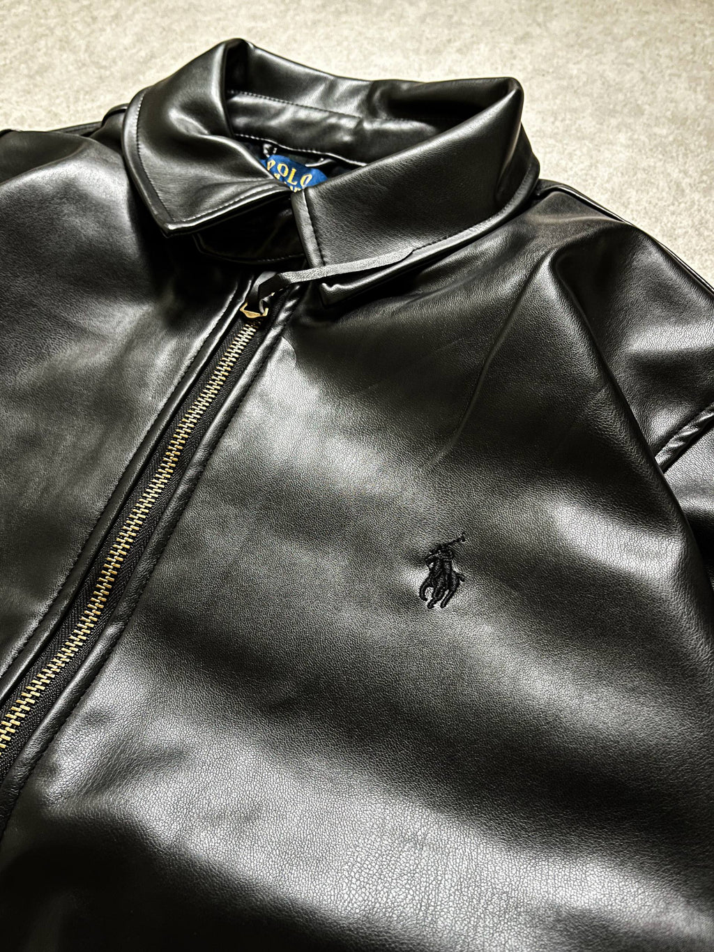 RL Glazed leather jacket