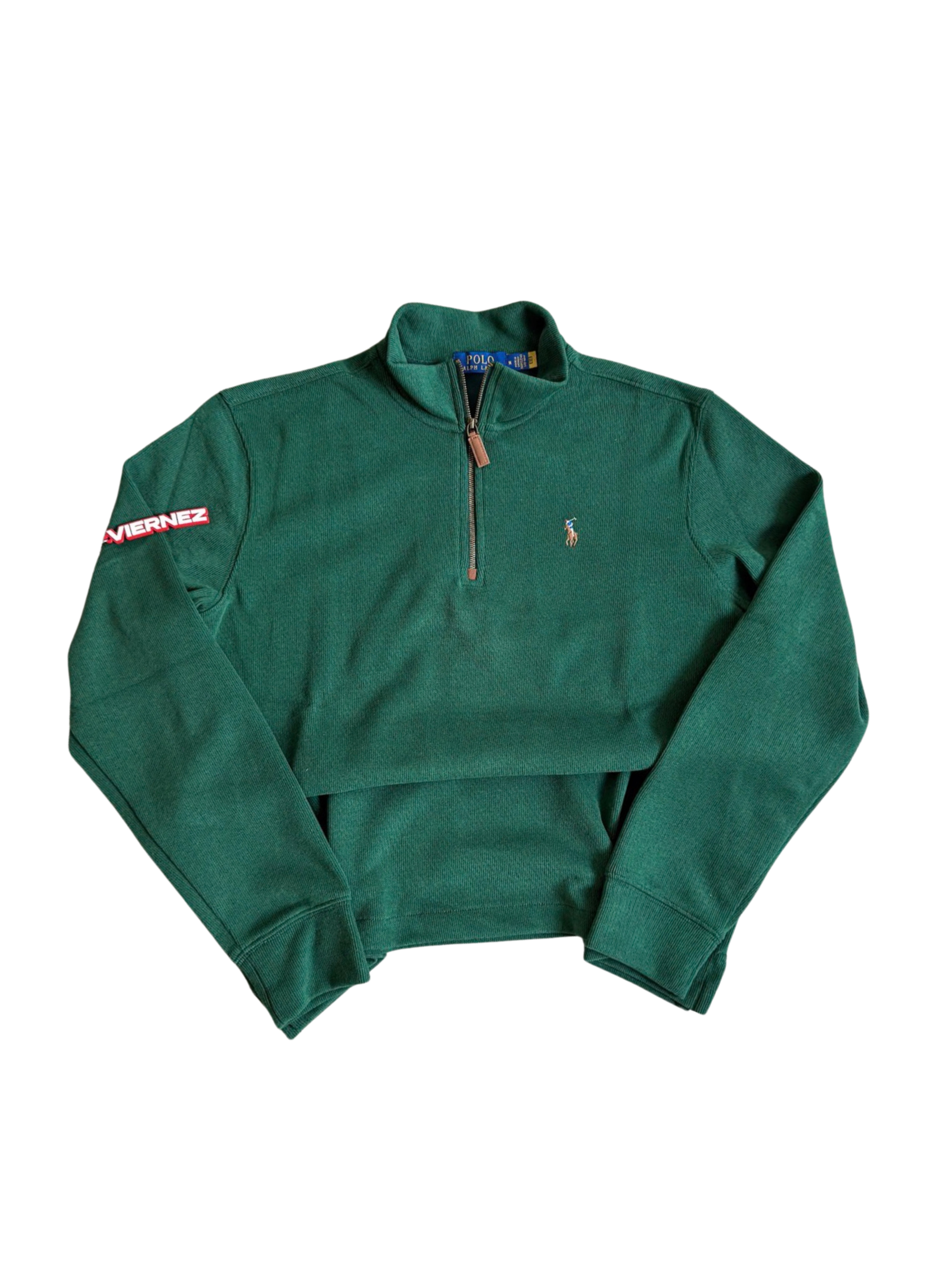 R.L Half Zipped Jumper GREEN - New tones (On hand, MEDIUM only)