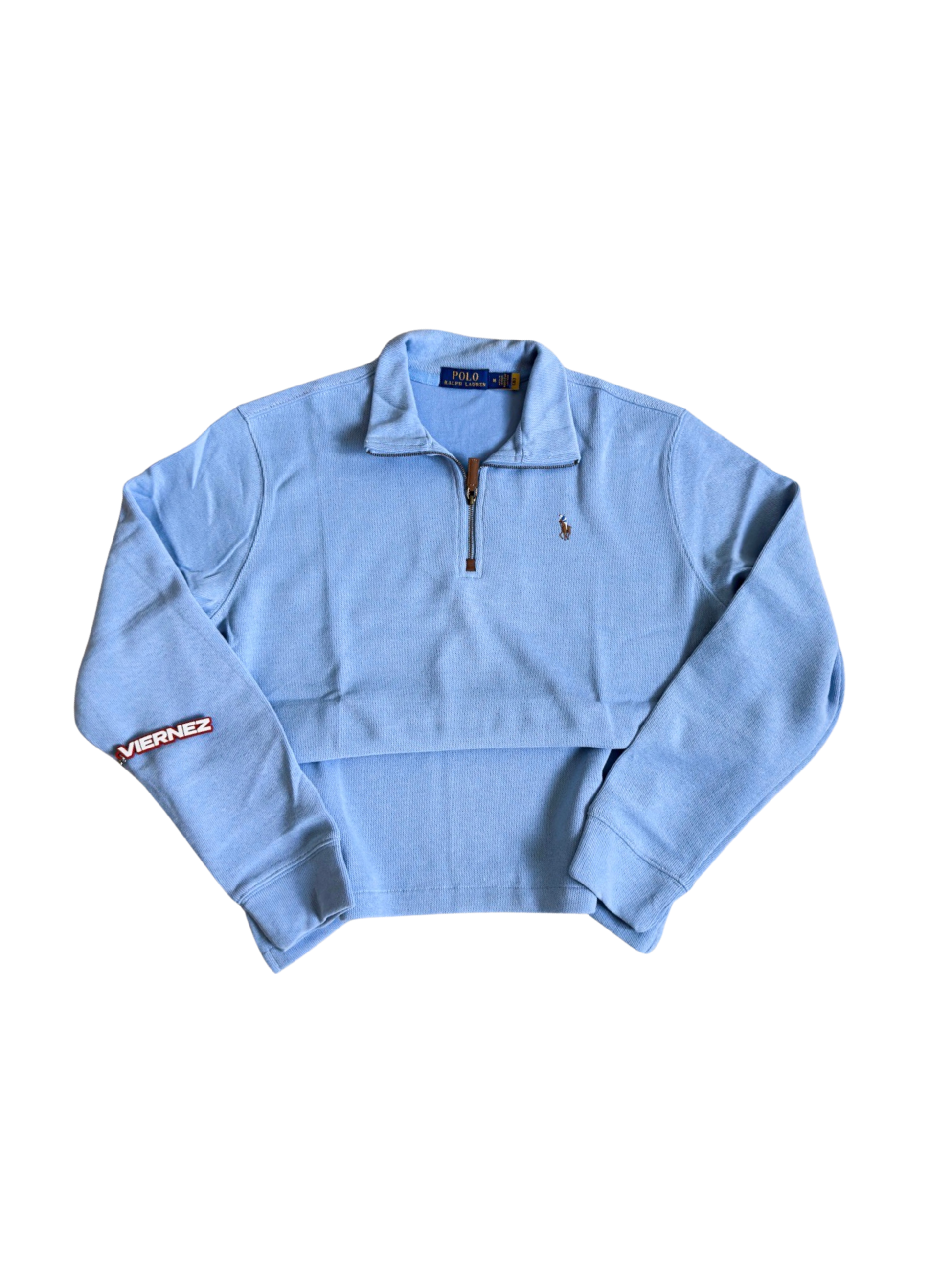 R.L Half Zipped Jumper LIGHT BLUE - New tones (On hand, MEDIUM only)