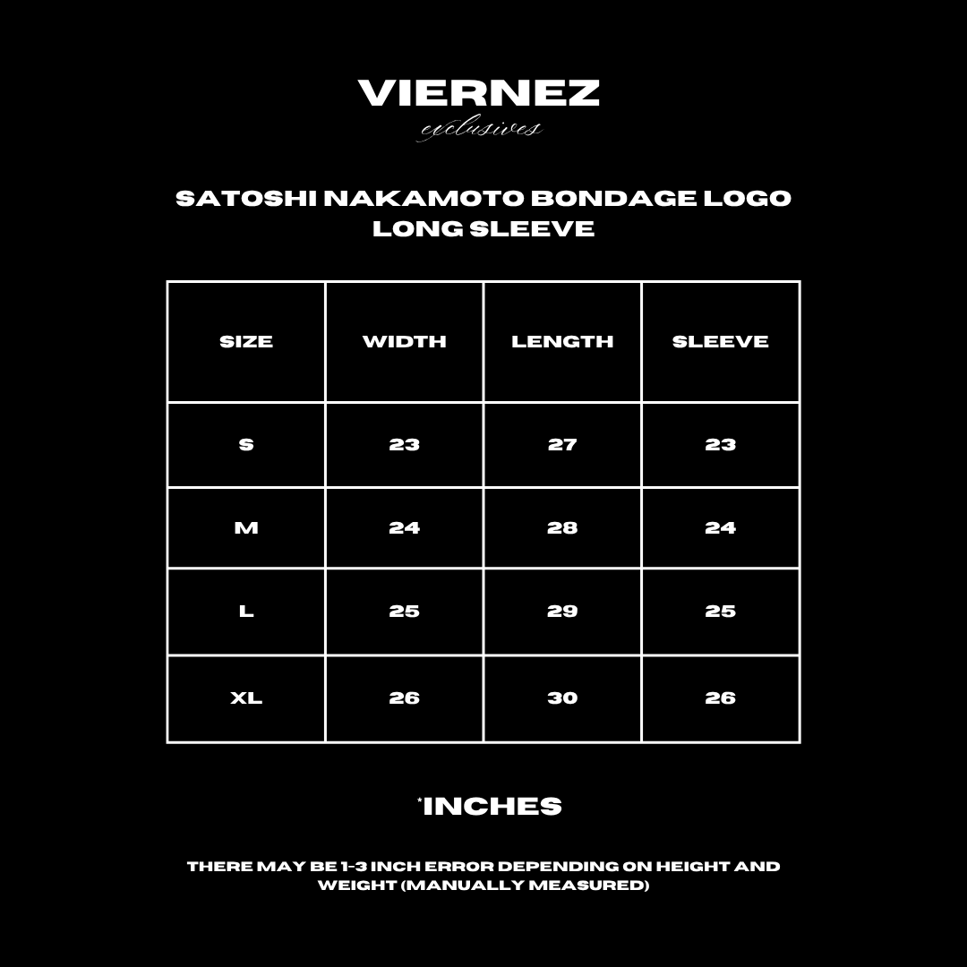 Satoshi Nakamoto Bondage logo long sleeve