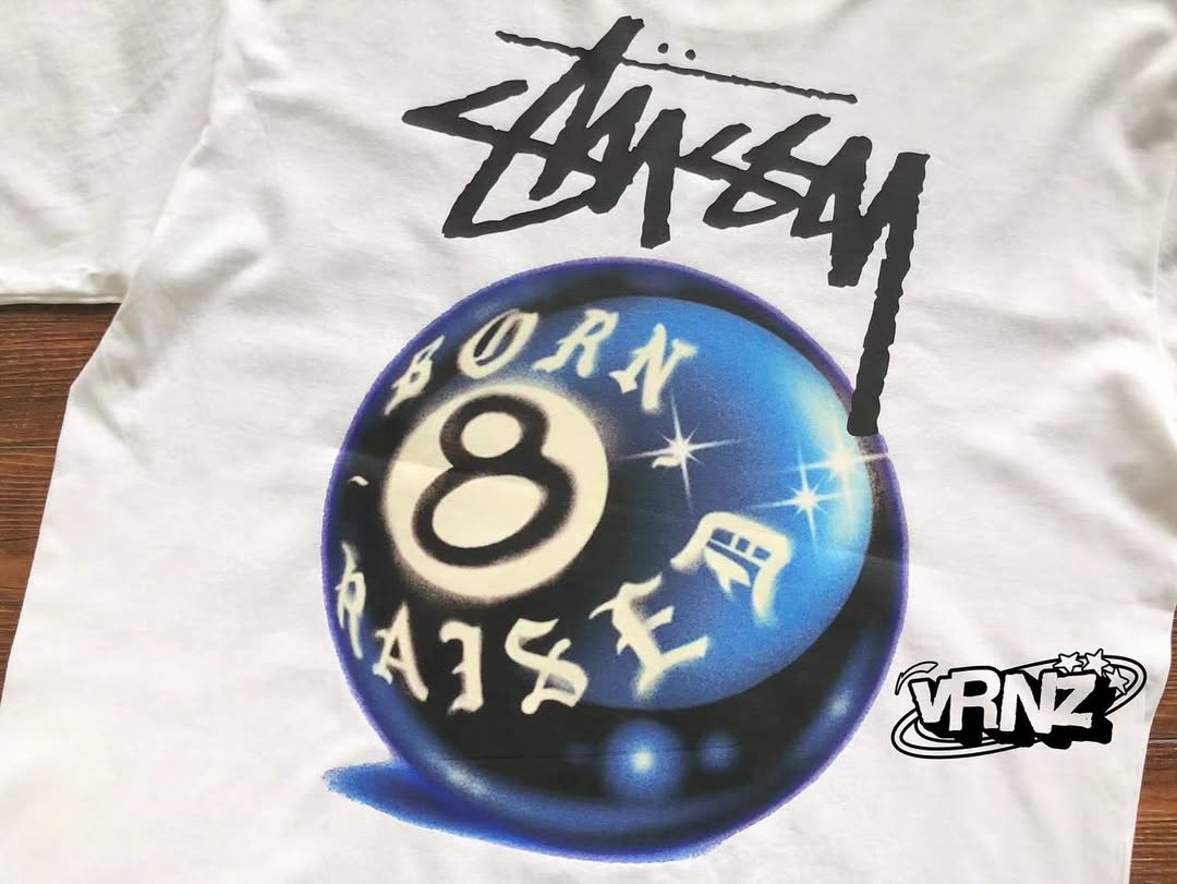 Stussy born x raised tee