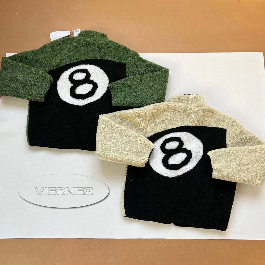 Stüssy sherpa fleece jacket