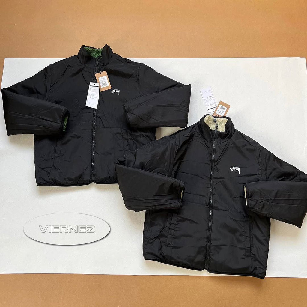 Stüssy sherpa fleece jacket
