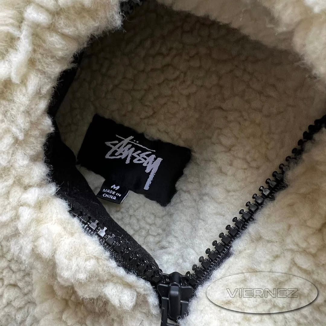 Stüssy sherpa fleece jacket