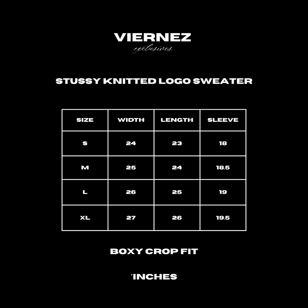 Stussy knitted logo sweater