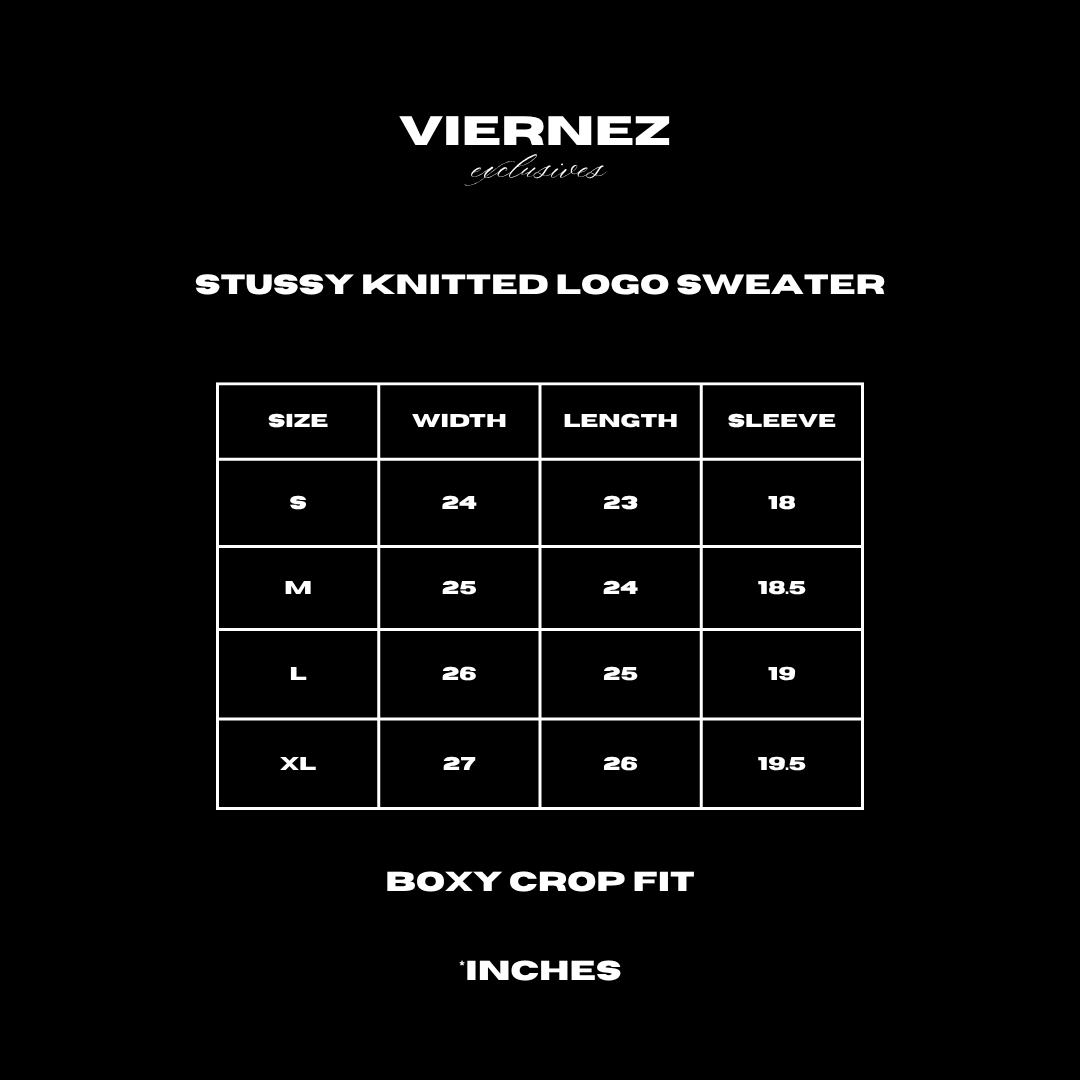 Stussy knitted logo sweater