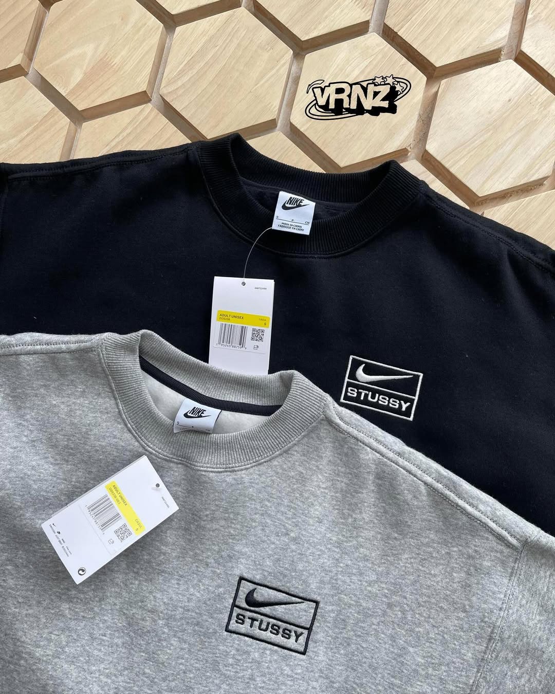 Stüssy x nike crewneck sweater