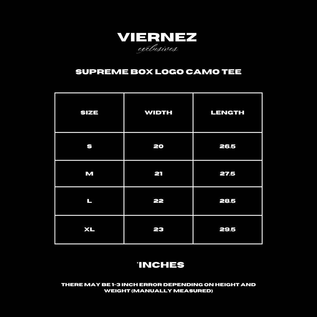 Supreme Box Logo Camo tee